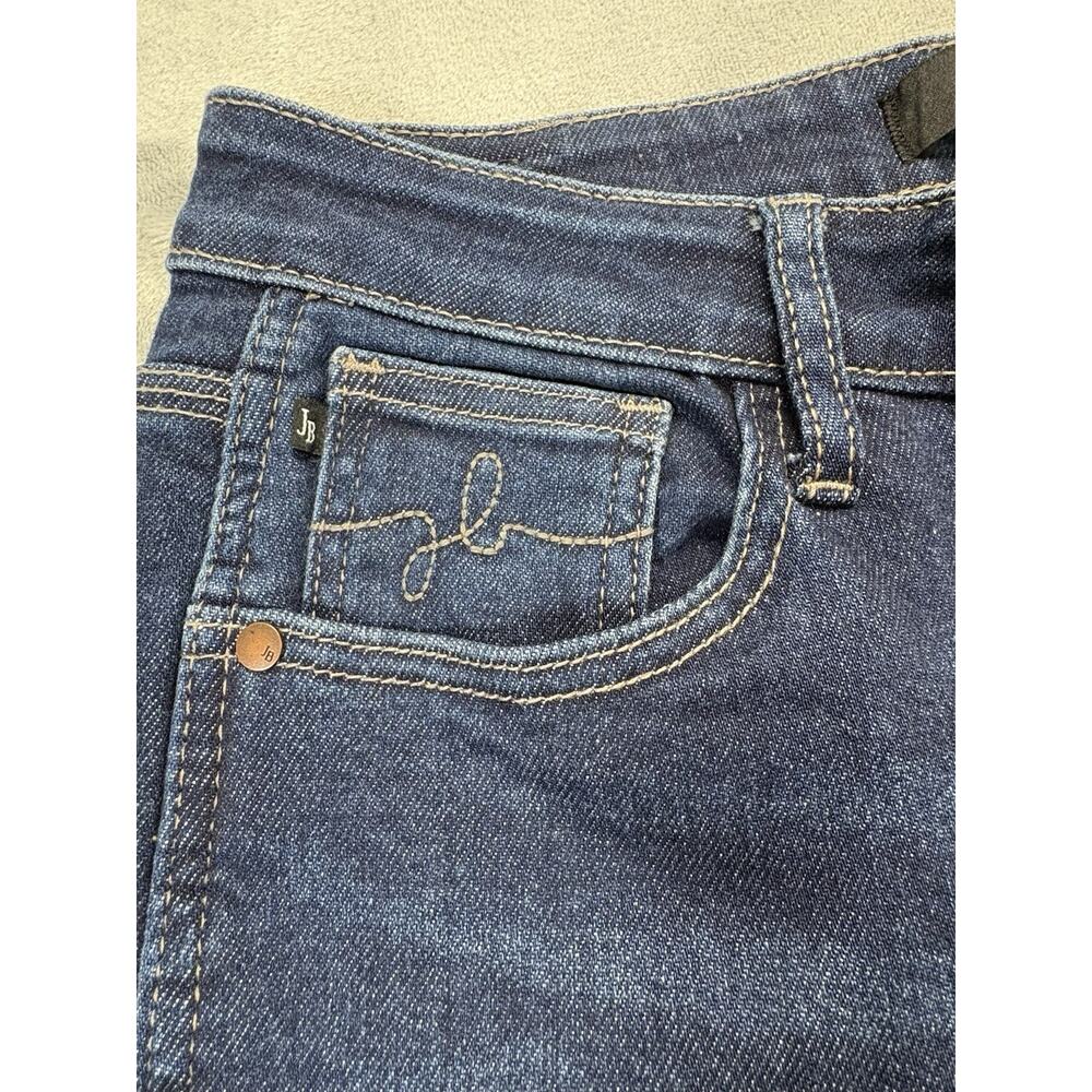 Judy Blue Women’s Cropped Straight Jeans Size 9/29 Cut Ankle Raw Hem Blue Denim - Picture 10 of 11